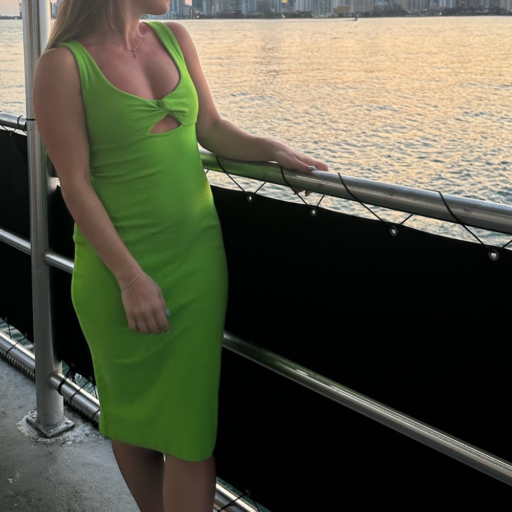 Green Zara dress with Cutout